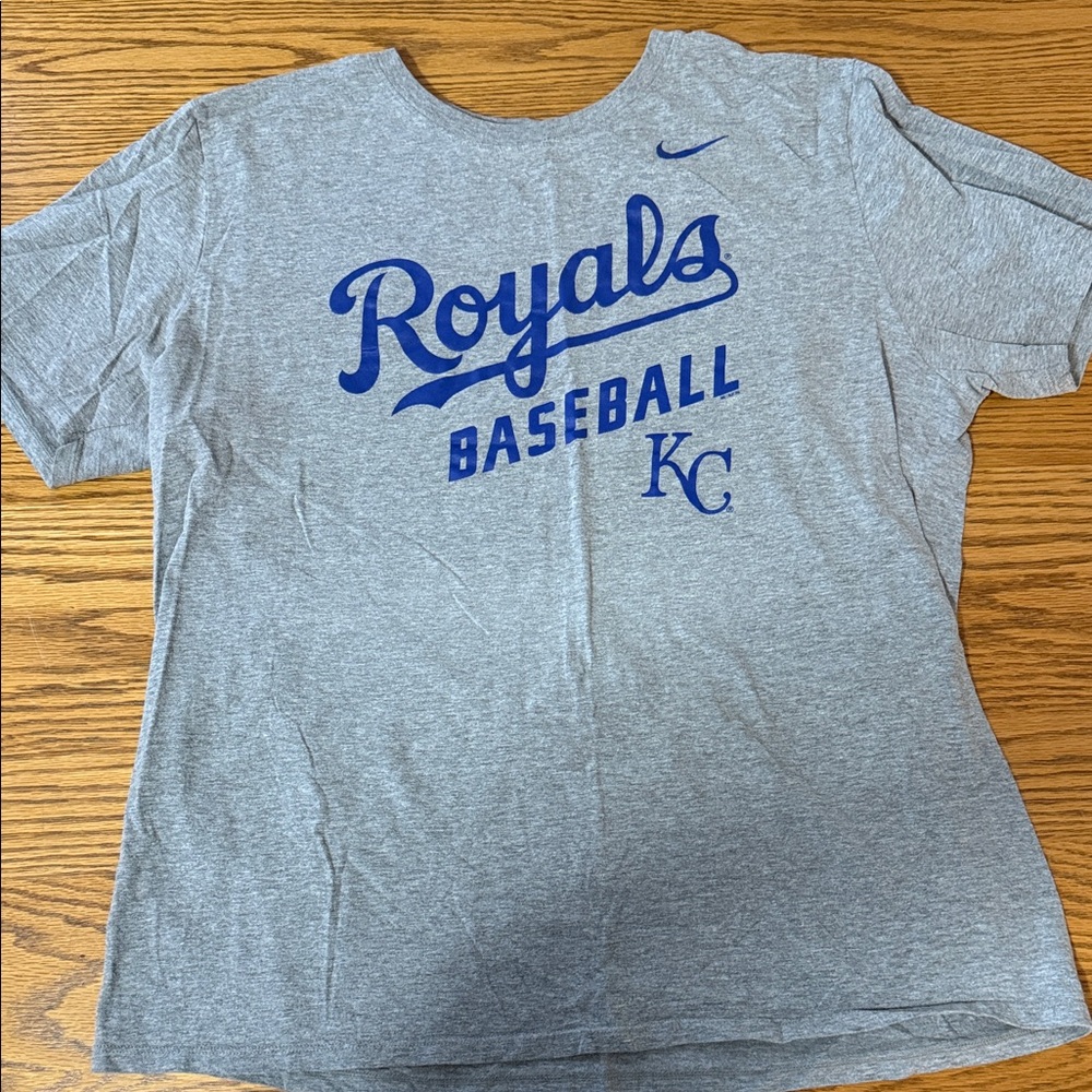 Nike Gray Kansas City Royals Baseball Tee